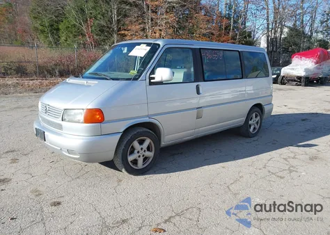 2002 Volkswagen Eurovan Gls из США, поврежденный, VIN WV2KB47032H057122